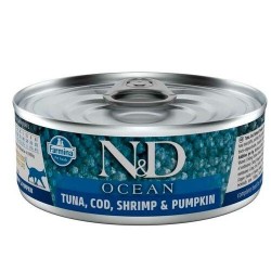 Farmina ND Ocean Atun Bacalao y Calabaza Gato Latas 70 gr