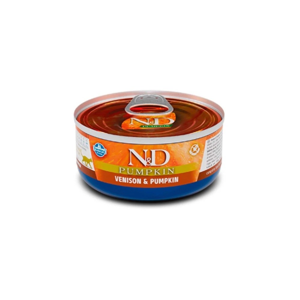 Farmina ND Pumpkin Venado y Calabaza Gato Latas 70 gr