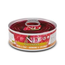 Farmina ND Quinoa Skin Coat Arenque Gato Latas 80 gr