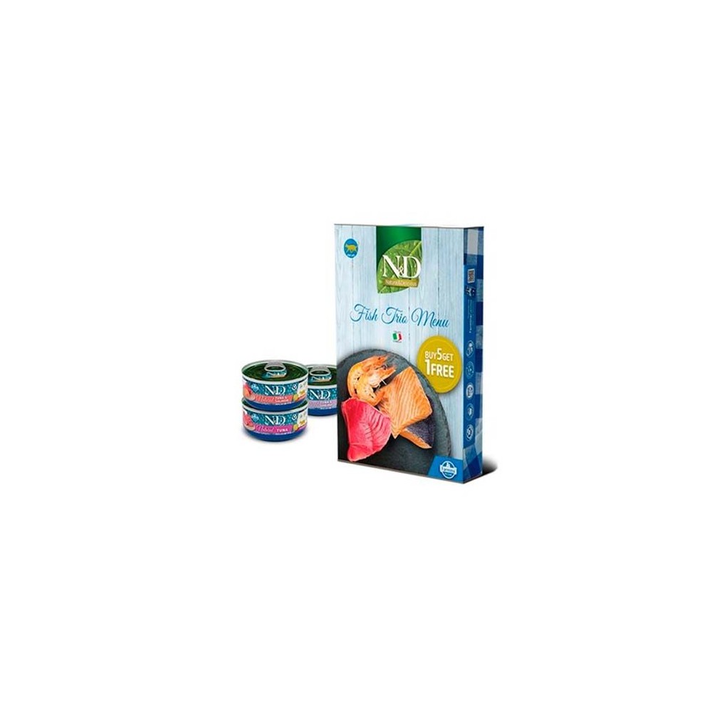 Farmina ND Natural Fish Trio Menú Latas para Gatos 70 gr