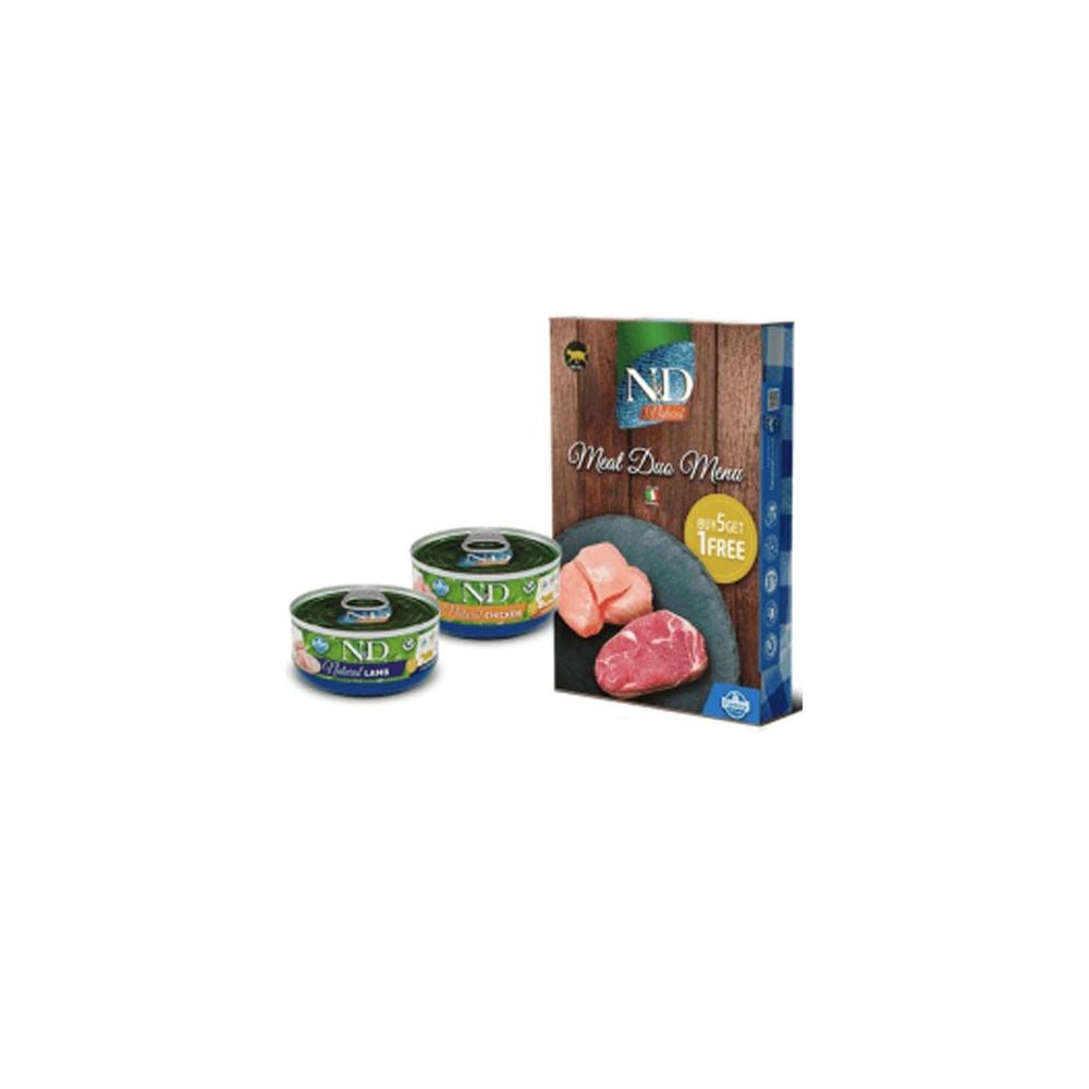 Farmina ND Natural Meat Duo Menú Latas para Gatos