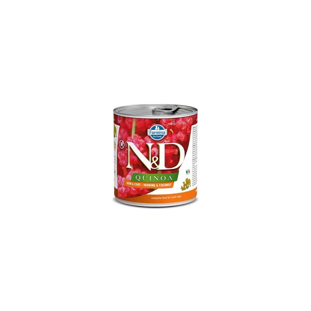 Farmina ND Quinoa Skin Coat Codorniz Latas para Perros 285 gr