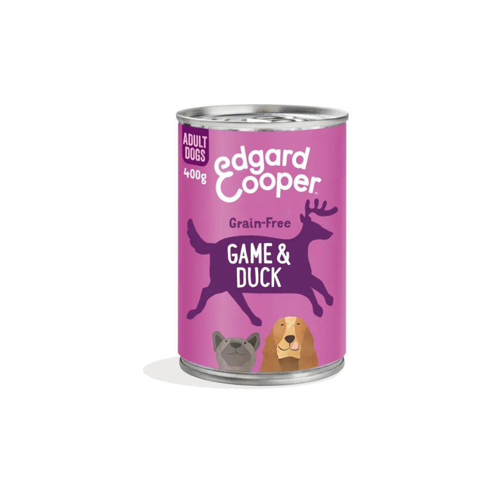Edgard & Cooper Adult Grain Free Venado y Pato Perro Latas 400 gr