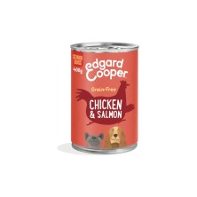 Edgard & Cooper Senior Grain Free Pollo y Salmón Perro Latas 400 gr