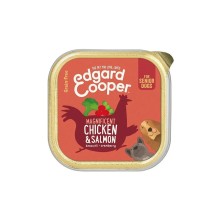 Edgard & Cooper Senior Grain Free Pollo y Salmón Perro Tarrinas 150 gr