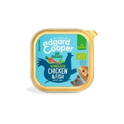 Edgard & Cooper Adult BIO Organic Pollo y Pescado Tarrina para Perros 100 gr