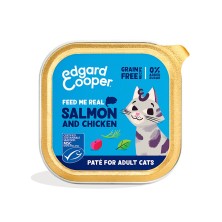 Edgard & Cooper Adult Salmón y Pollo de Corral Paté Gatos 85 gr