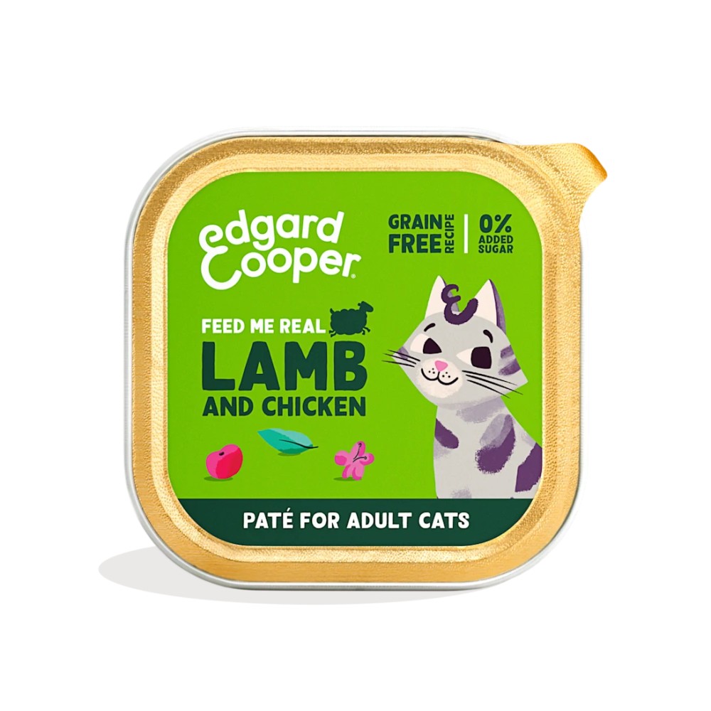 Edgard & Cooper Adult Cordero y Pollo de Corral Paté Gatos 85 gr
