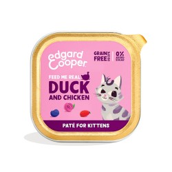 Edgard & Cooper Kitten Pollo y Pato de Corral Paté Gatos 85 gr