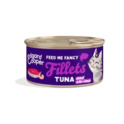 Edgard & Cooper Filetes de Atún y Gambas Grain Free Lata Gatos 70 gr