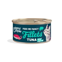 Edgard & Cooper Filetes de Atún y Calamares Grain Free Lata Gatos 70 gr