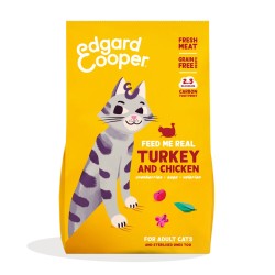 Edgard & Cooper Adult Pavo y Pollo Fresco de Corral para Gatos
