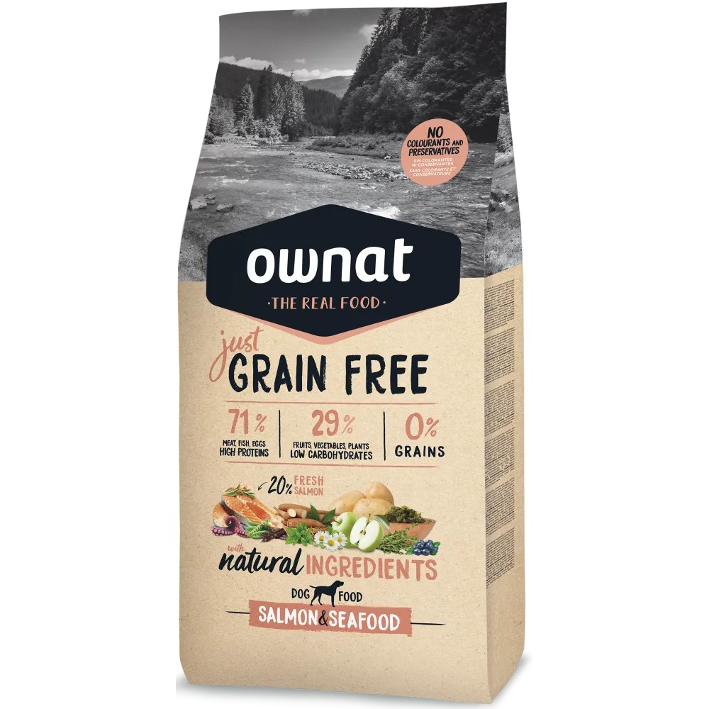 Ownat Just Grain Free Salmón & SeaFood Perro