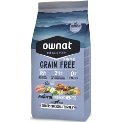 Ownat Grain Free Prime Senior Chicken & Turkey Perros
