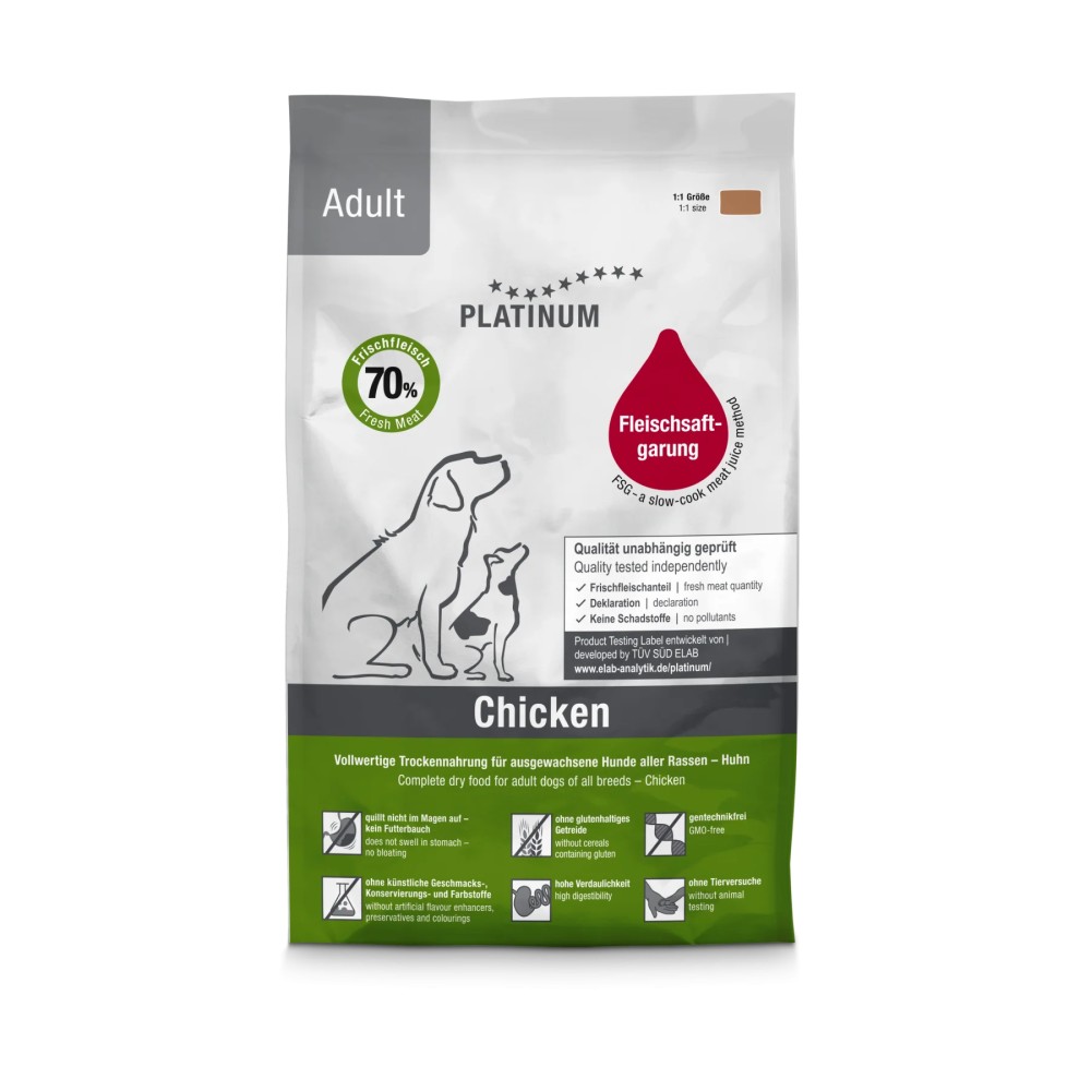 Platinum Natural Adult Chicken para Perros