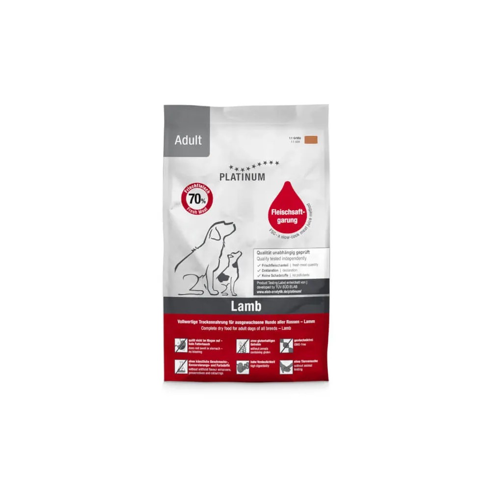 Platinum Natural Adult Lamb & Rice para Perros