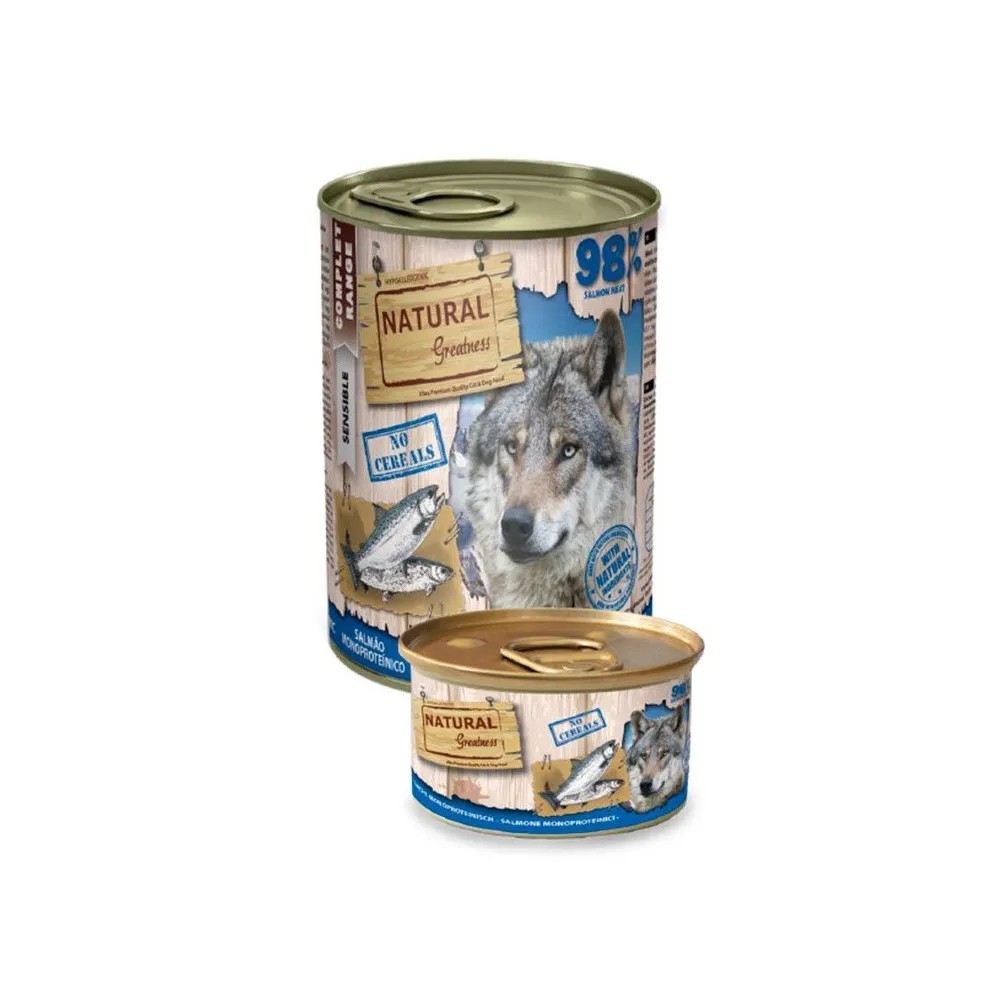 Natural Greatness Salmón Monoproteico Sensitive Perro Latas