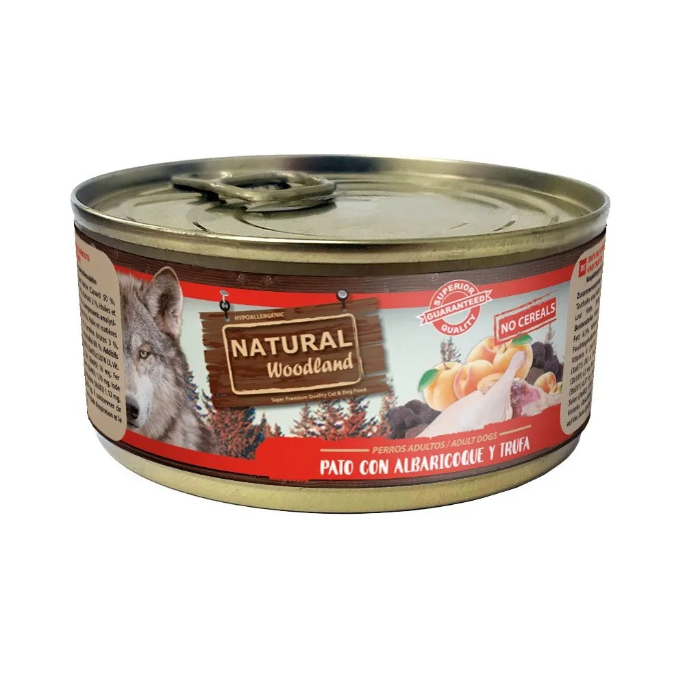 Natural Woodland Pato con Albaricoque y Trufa para Perros