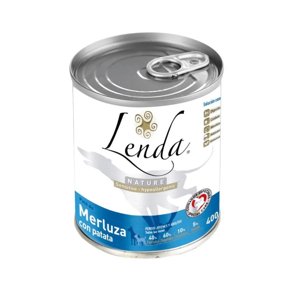 Lenda Nature Grain Free Sensitive Merluza con Patata Perro Latas 400 gr