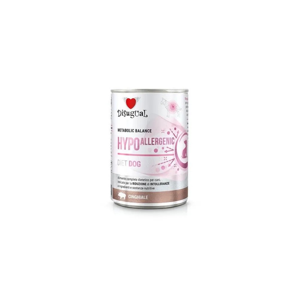 Disugual Diet Hypoallergenic Jabalí Lata para Perros 400 GR