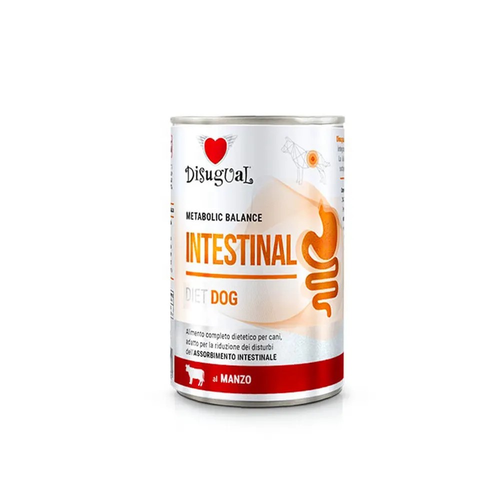 Disugual Diet Instestinal Ternera Lata para Perros 400 GR