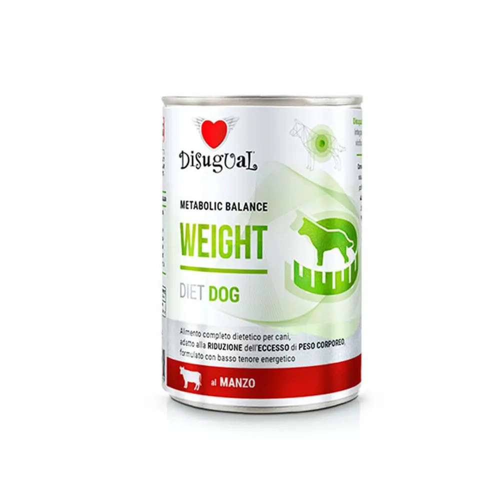 Disugual Diet Weight Ternera Lata para Perros 400 GR