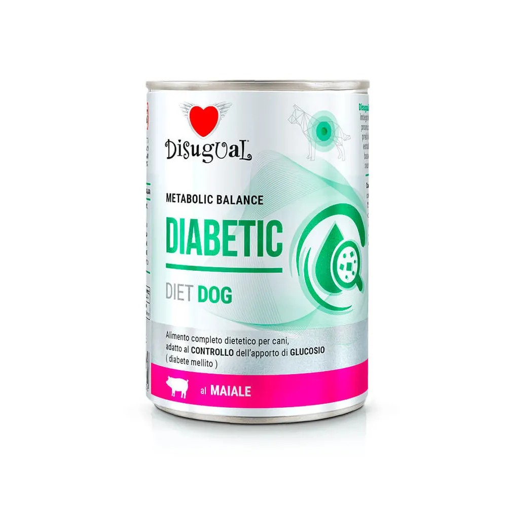 Disugual Diet Diabetic Cerdo Lata para Perros 400 gr