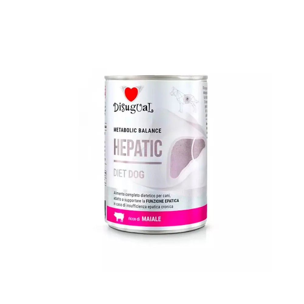 Disugual Diet Hepatic Cerdo Lata para Perros 400 gr