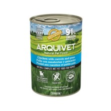 Arquivet Junior Pollo con Zanahorias y Guisantes Perro Latas 400 gr