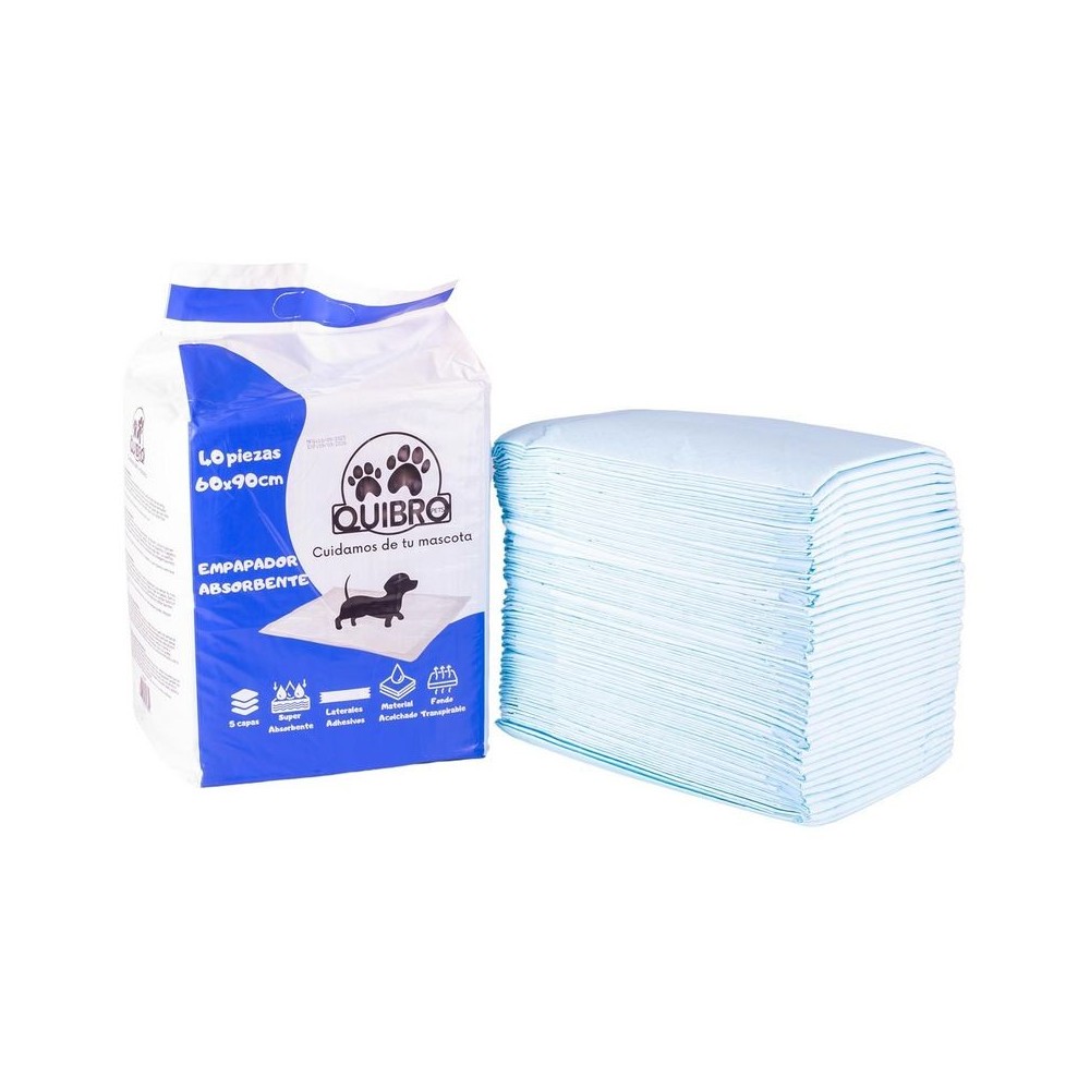 Empapadores Absorbentes 60x90 cm QuibroPets  40 unidades