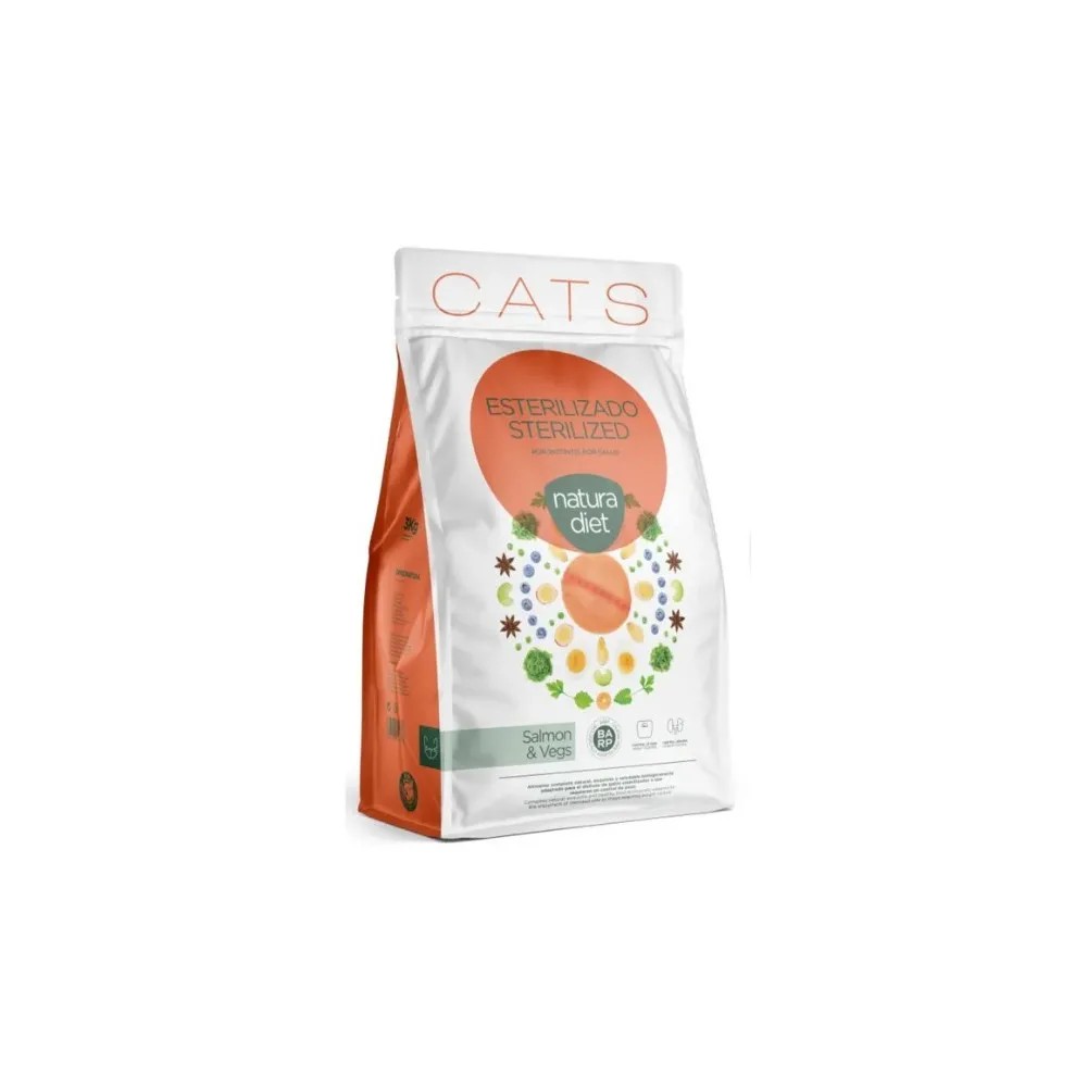 Natura Diet Sterilized Salmón para Gatos