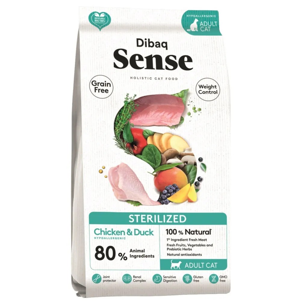 Dibaq Sense Gato Sterilized Grain Free Pollo y Pato