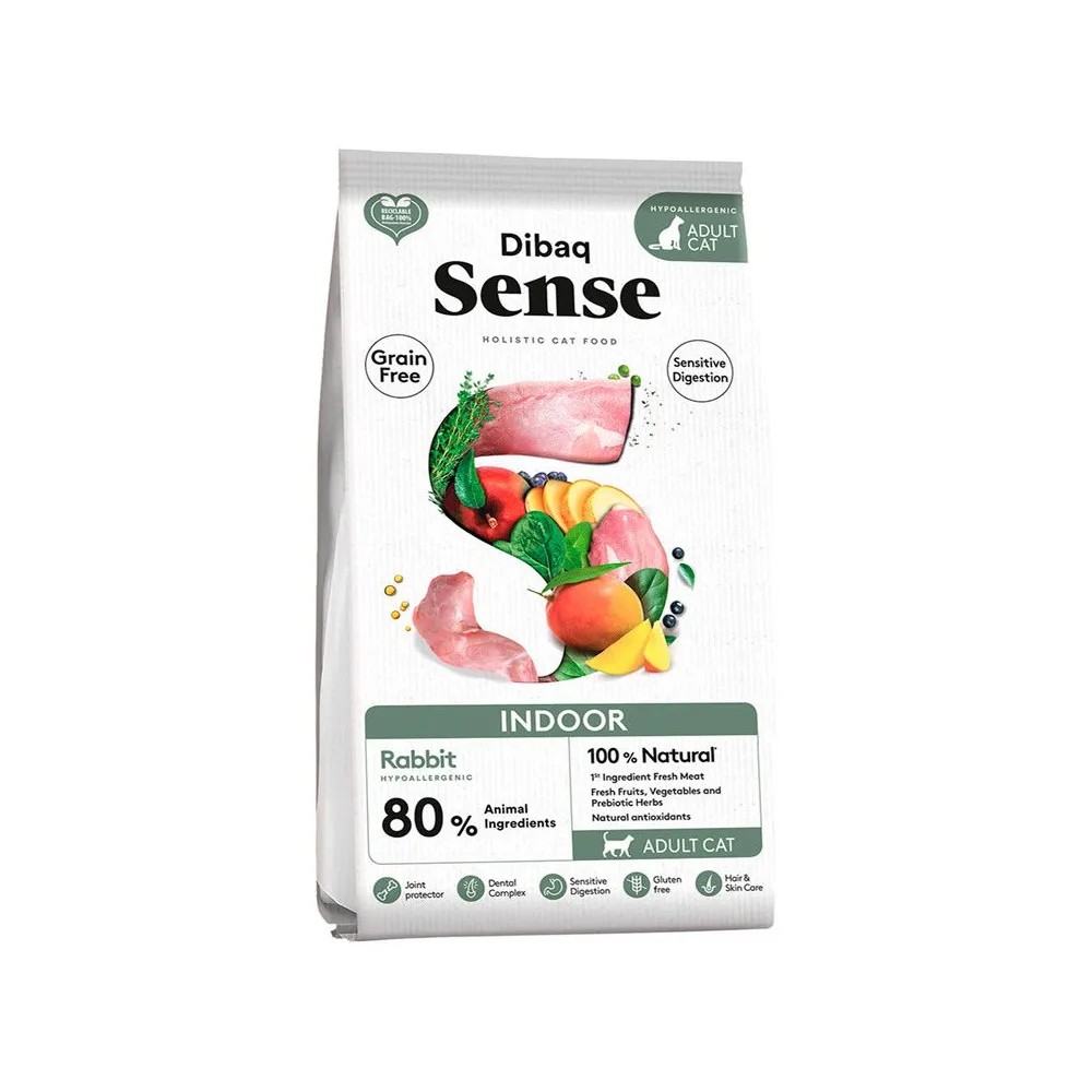 Dibaq Sense Gato Adult Indoor Grain Free Conejo