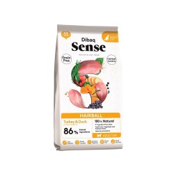 Dibaq Sense Gato Adult Hairball Grain Free Pato y Pavo