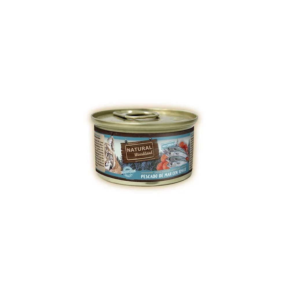 Natural Woodland Pescado de Mar con Tomate Gatos Tarrinas