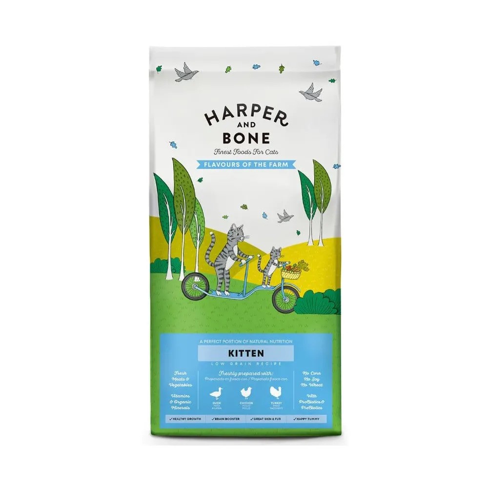 Harper and Bone Kitten Flavours Farm Pienso para Gatos