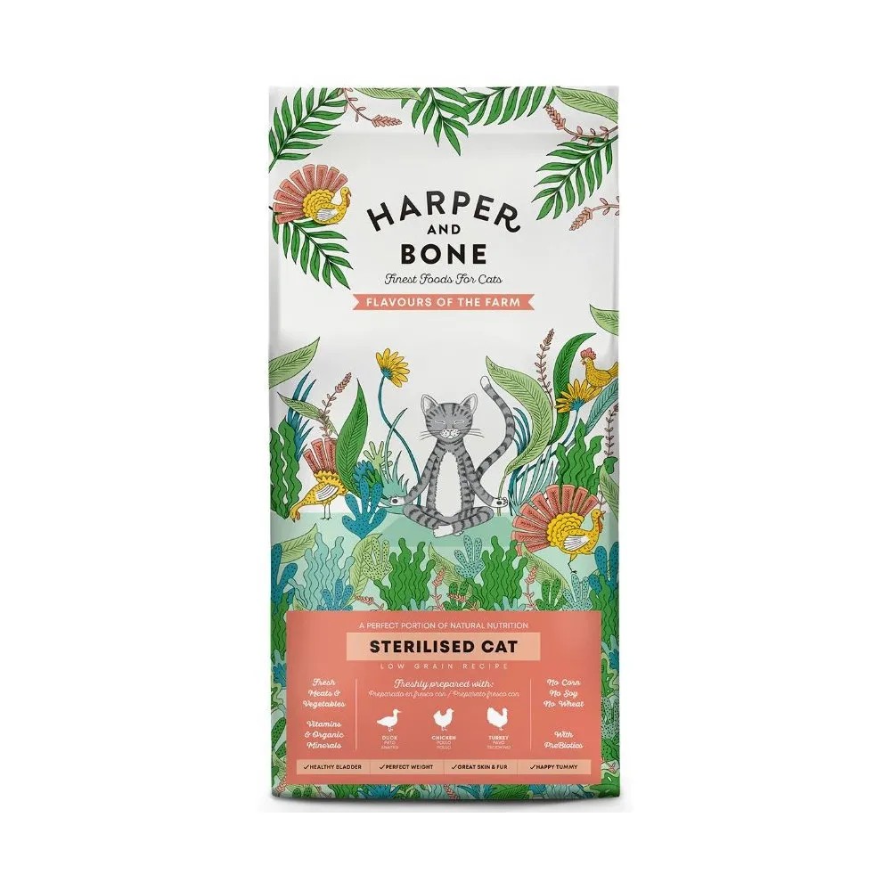 Harper and Bone Sterilised Flavours Farm Pienso para Gatos