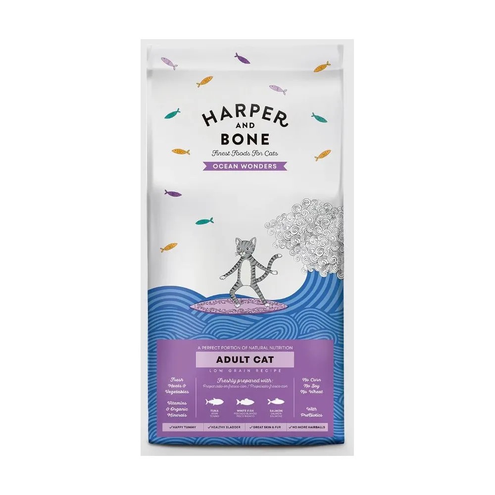 Harper and Bone Adult Ocean Wonders Pienso para Gatos