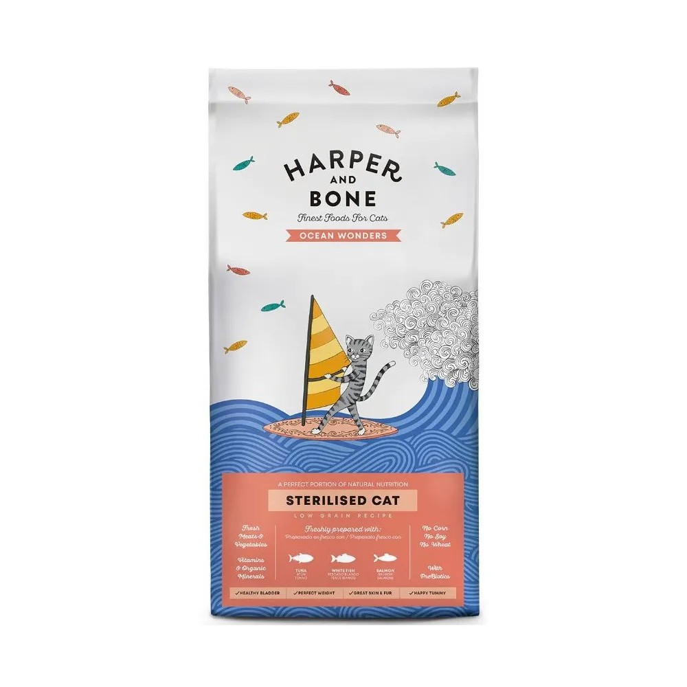 Harper and Bone Sterilised Ocean Wonders Pienso para Gatos
