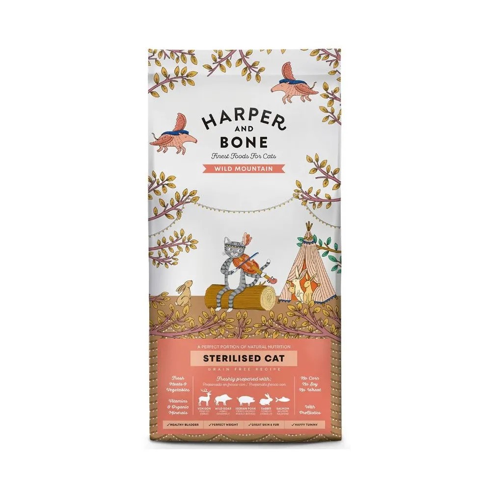 Harper and Bone Sterilised Wild Mountain Pienso para Gatos