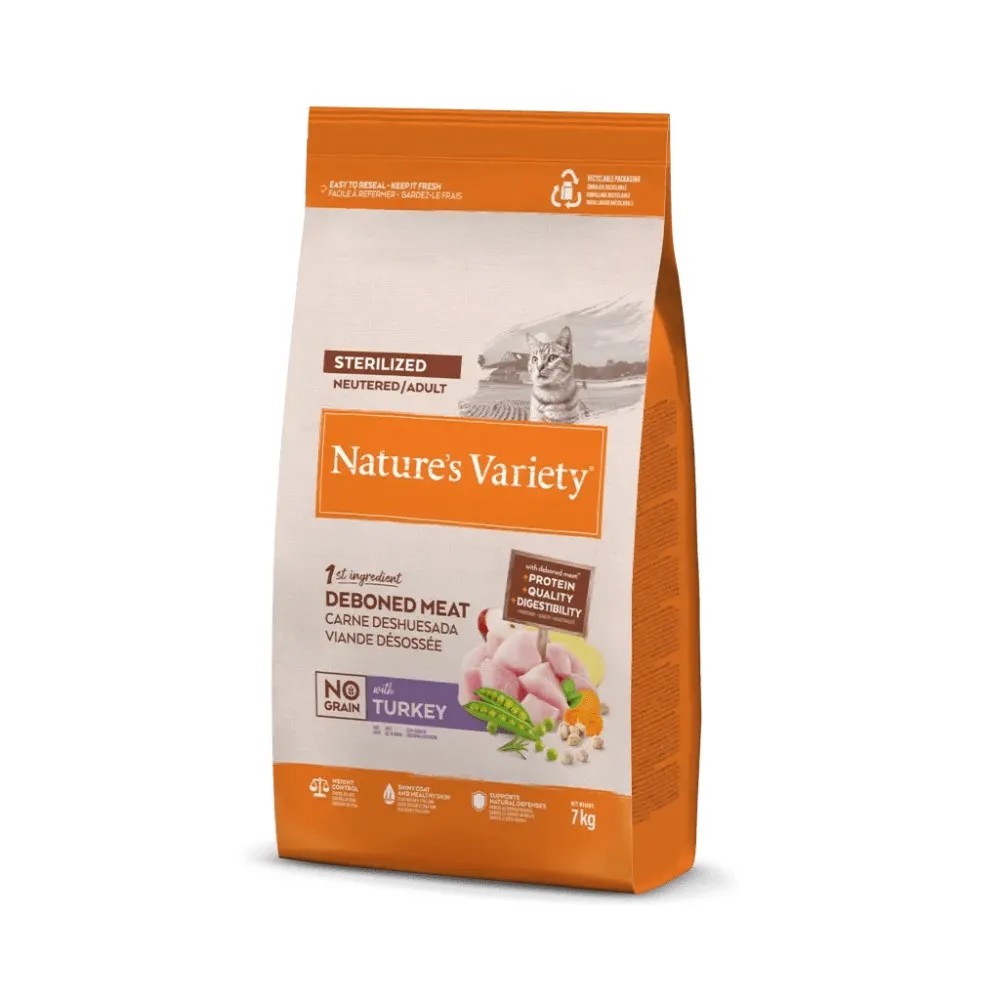 Pienso gatos Nature's Variety Original Sterilized Pavo