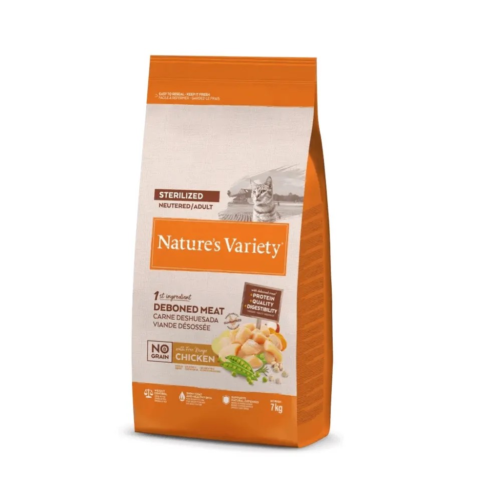 Pienso gatos Nature's Variety Selected Sterilized Pollo