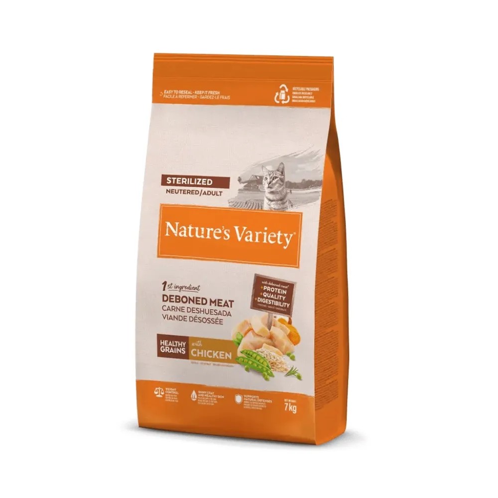 Nature`s Variety Healthy Grain Adult Sterilized Pollo para Gatos