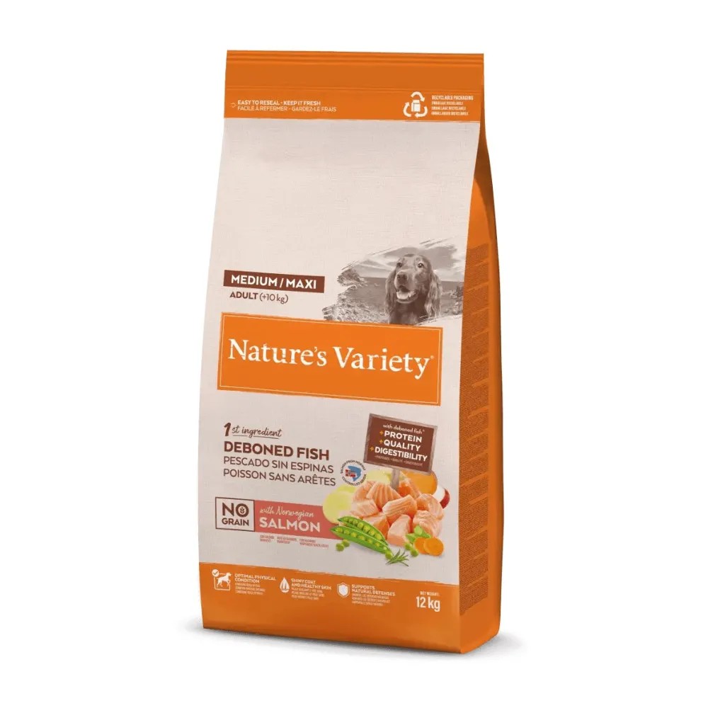 Nature`s Variety No Grain Salmón Medium/Maxi Adult