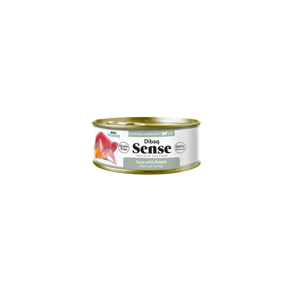 Dibaq Sense Gato Adult Grain Free Atún con Conejo Latas 70 GR