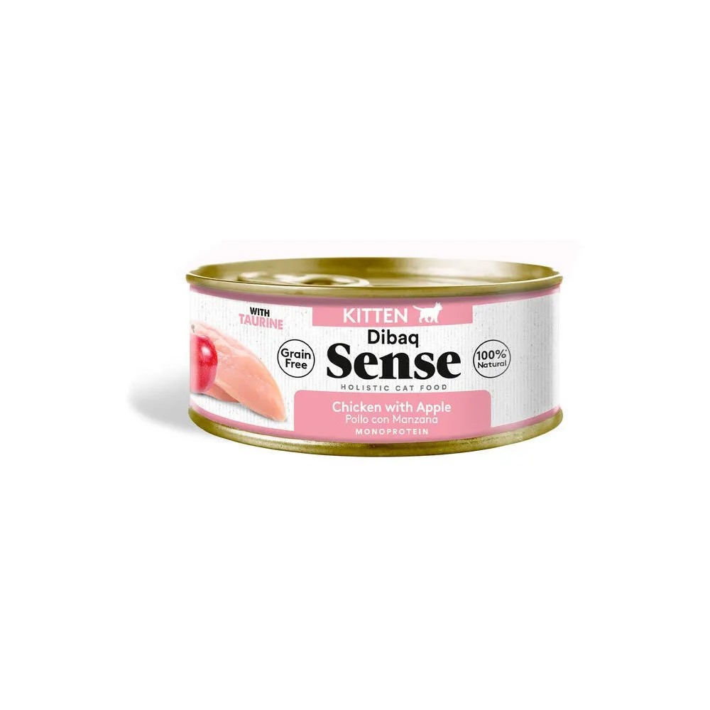 Dibaq Sense Gato Kitten Grain Free Pollo con Manzana Latas 70 GR