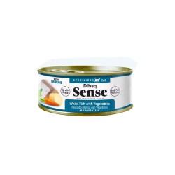 Dibaq Sense Gato Adult Grain Free Sterilized Pescado Blanco con Vegetales Latas 70 GR