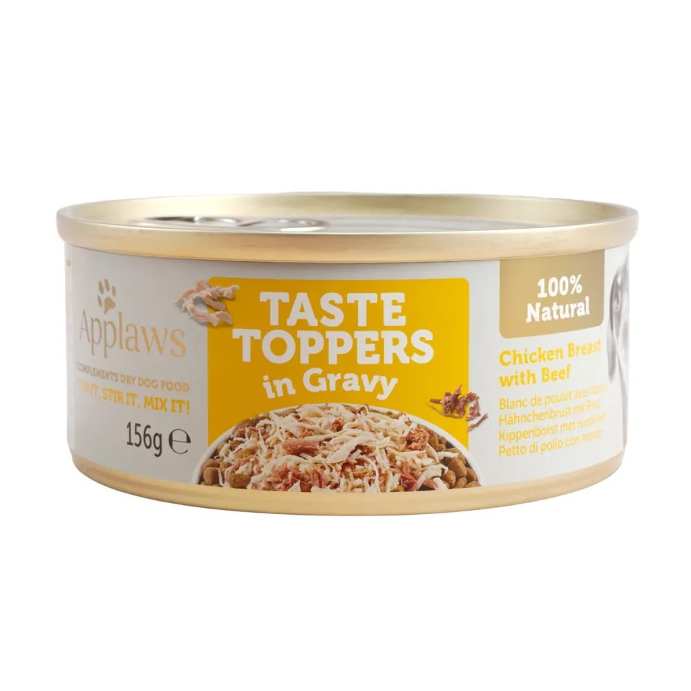Applaws Lata Topper Perros Pollo y Ternera en Salsa 156 GR