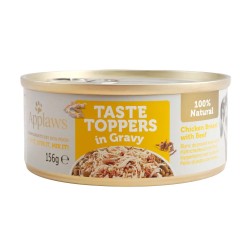 Applaws Lata Topper Perros Pollo y Ternera en Salsa 156 GR