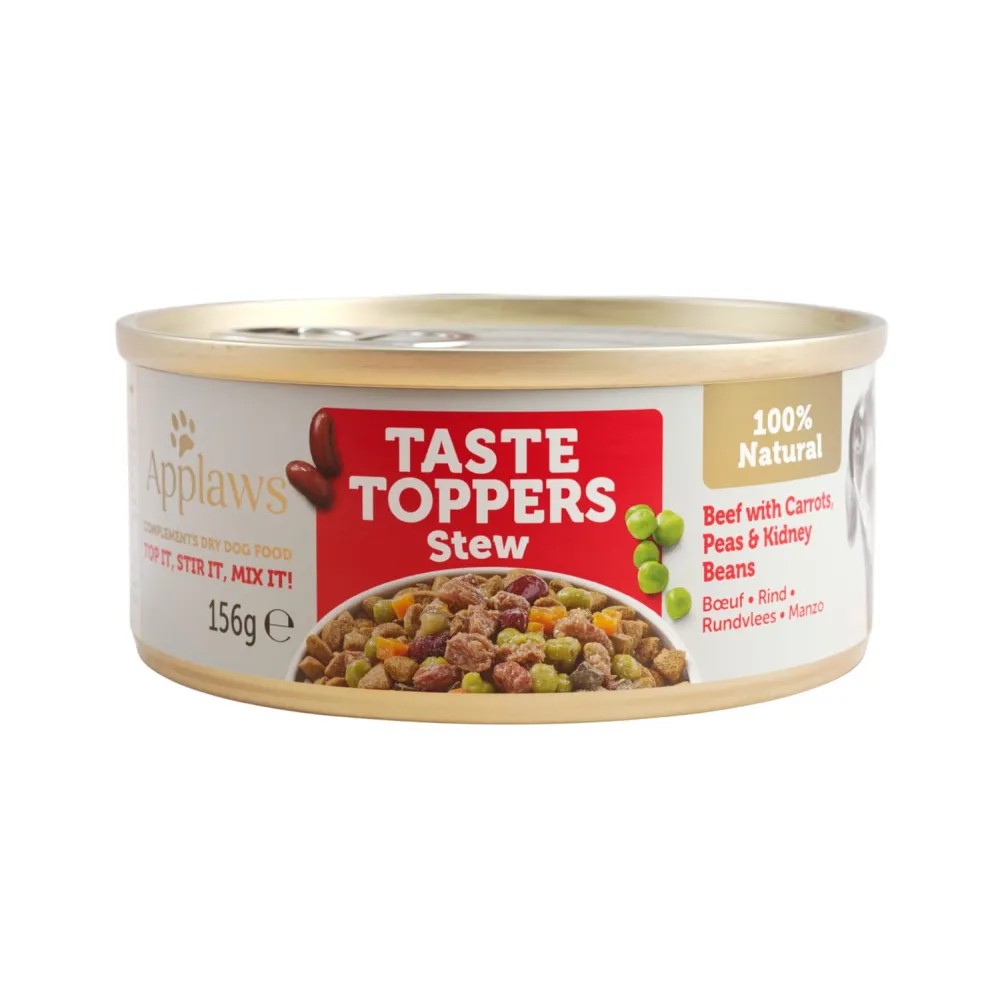Applaws Lata Topper Perros Estofado de Ternera con Verduras 156 GR
